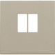 Set de finition pour prise simple pour haut-parleur, couleur champagne coated