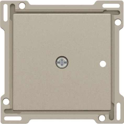 Set de finition pour récepteur RF encastré à 1 canal avec contact unipolaire (libre de potentiel) ou récepteur RF encastré avec fonction de commande des volets, couleur champagne coated