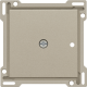Set de finition pour récepteur RF encastré à 1 canal avec contact unipolaire (libre de potentiel) ou récepteur RF encastré avec fonction de commande des volets, couleur champagne coated