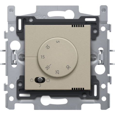 Thermostat électronique, couleur champagne coated