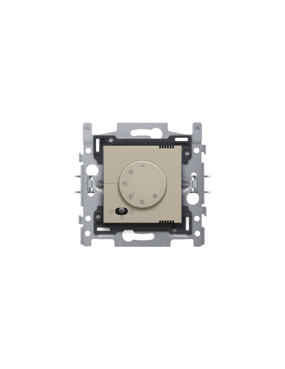 Thermostat électronique, couleur champagne coated