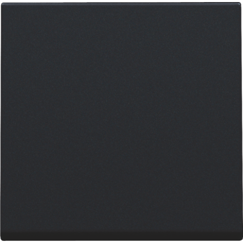 Set de finition pour interrupteur électronique ou bouton-poussoir simple, couleur black coated