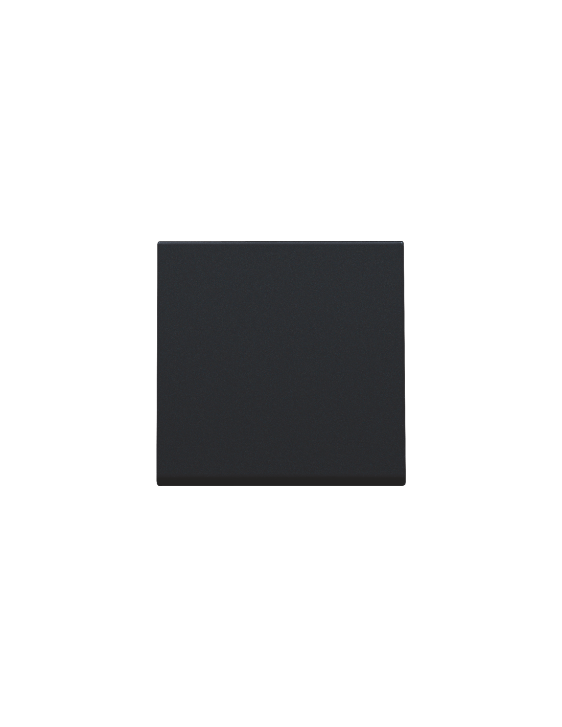 Set de finition pour interrupteur électronique ou bouton-poussoir simple, couleur black coated