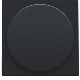 Set de finition pour variateur à bouton rotatif ou extension, incl. bouton rotatif, couleur black coated