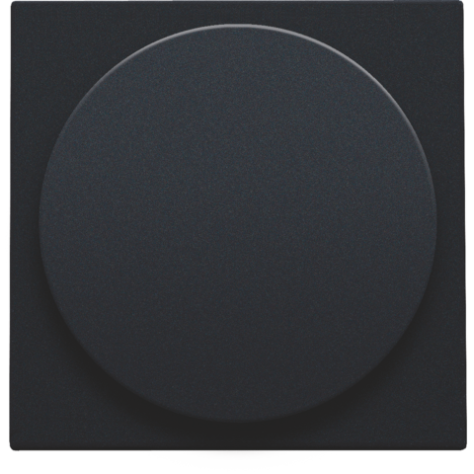 Set de finition pour variateur à bouton rotatif ou extension, incl. bouton rotatif, couleur black coated