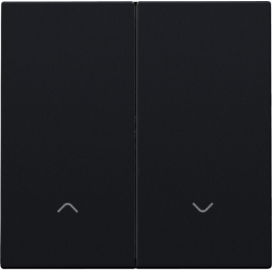 Set de finition pour interrupteur pour volets électronique double, couleur black coated