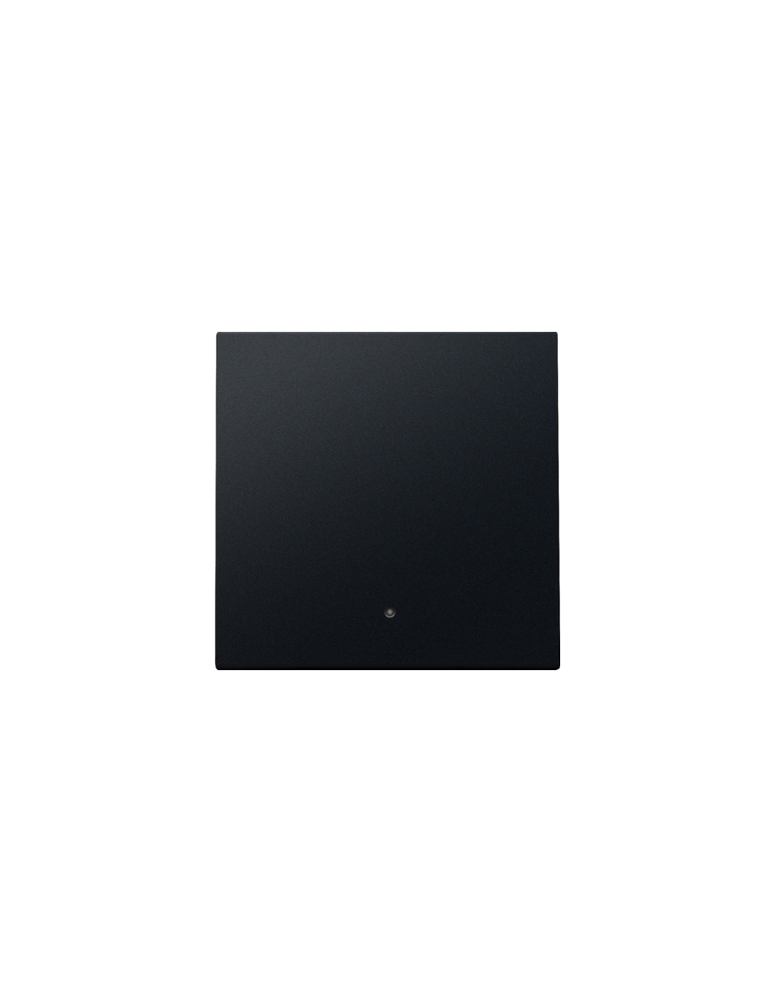 Set de finition avec lentille pour interrupteur électronique ou bouton-poussoir simple, couleur black coated
