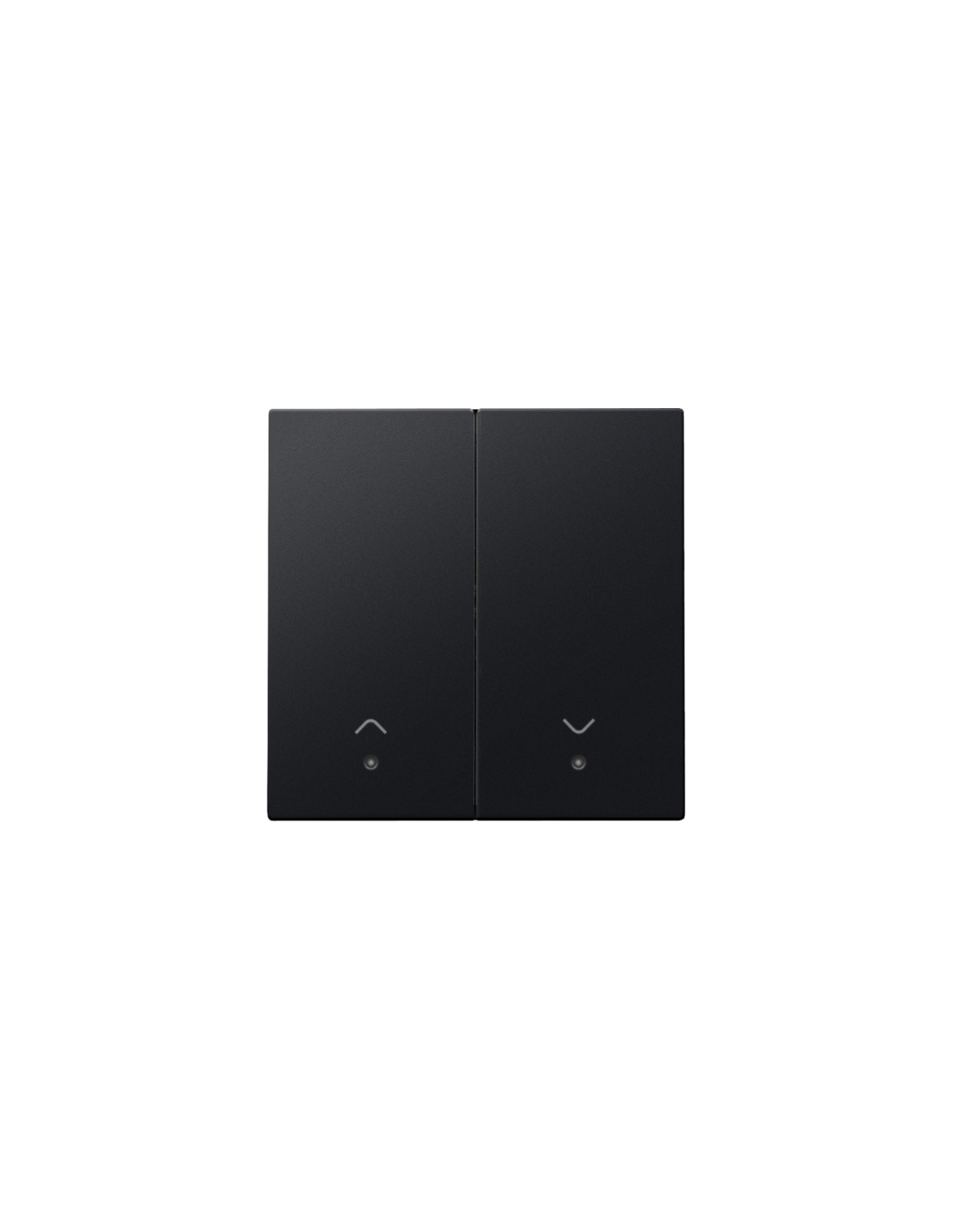 Set de finition avec lentille pour interrupteur pour volets électroniques double, couleur black coated
