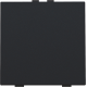 Bouton-poussoir simple pour Niko Home Control, couleur black coated
