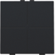 Bouton-poussoir quadruple pour Niko Home Control, couleur black coated