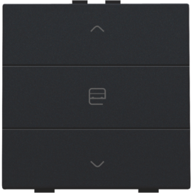 Commande de moteur simple pour Niko Home Control, couleur black coated