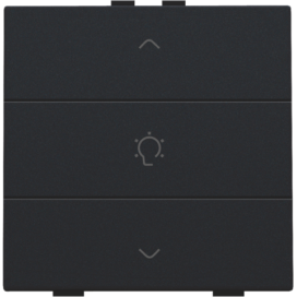 Commande de variateur simple pour Niko Home Control, couleur black coated