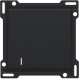 Set de finition avec voyant pour interrupteur ou bouton-poussoir simple, couleur black coated