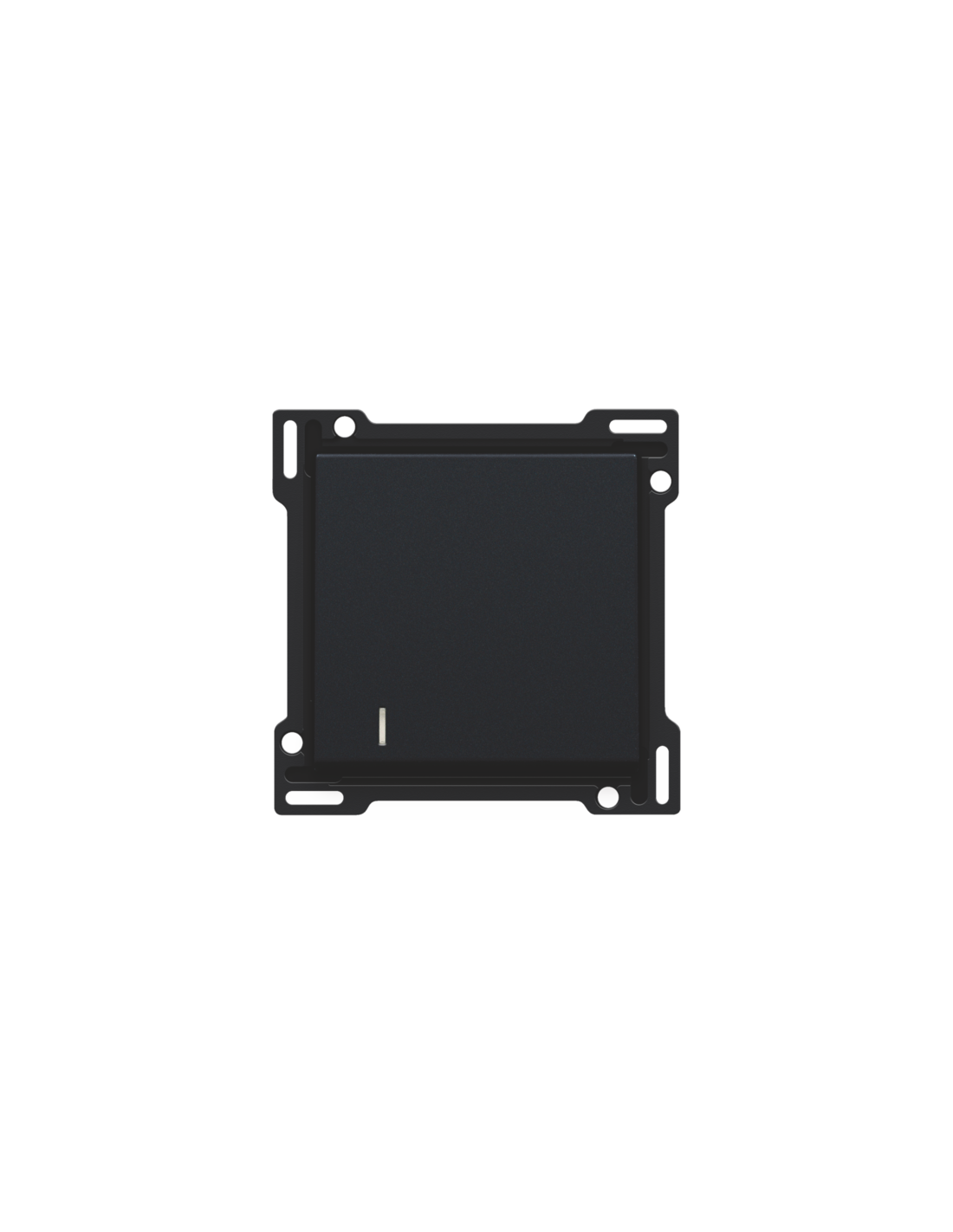Set de finition avec voyant pour interrupteur ou bouton-poussoir simple, couleur black coated