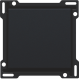 Set de finition pour interrupteur ou bouton-poussoir simple, couleur black coated