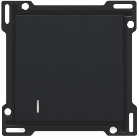 Set de finition pour interrupteur pour cartes d'hôtel, couleur black coated