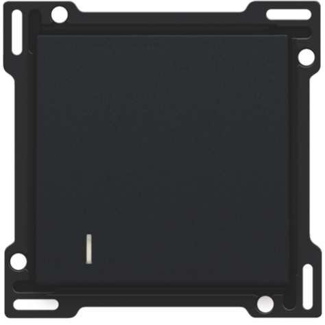 Set de finition pour interrupteur pour cartes d'hôtel, couleur black coated