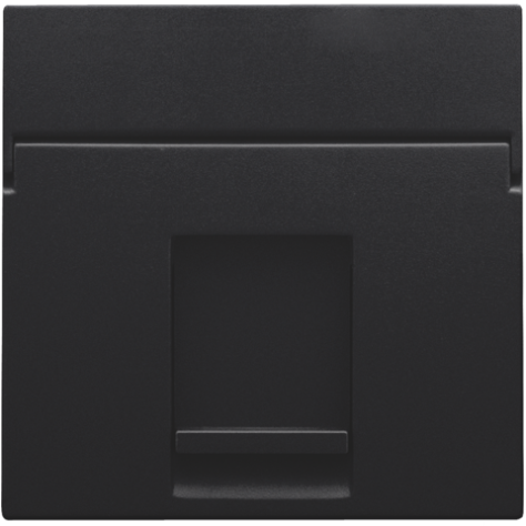 Enjoliveur data 1x RJ, couleur black coated