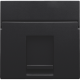 Enjoliveur data 1x RJ, couleur black coated