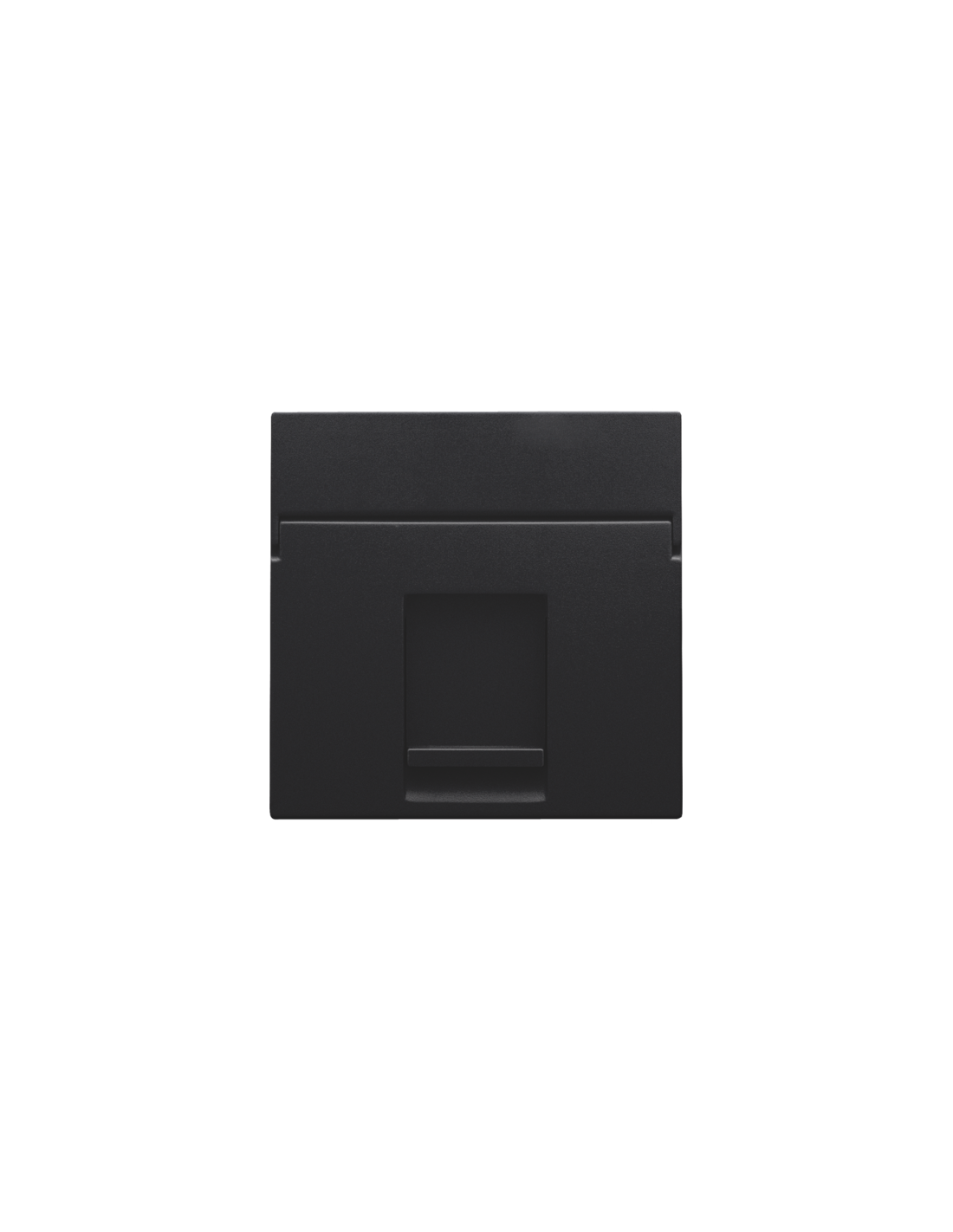 Enjoliveur data 1x RJ, couleur black coated