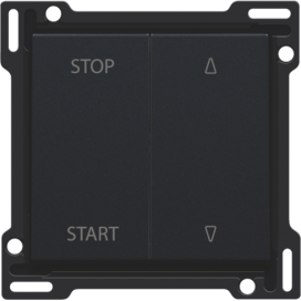 Set de finition pour interrupteur pour volets à verrouillage électrique, couleur black coated