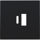 Set de finition pour double chargeur USB-A et USB-C intelligent, couleur black coated