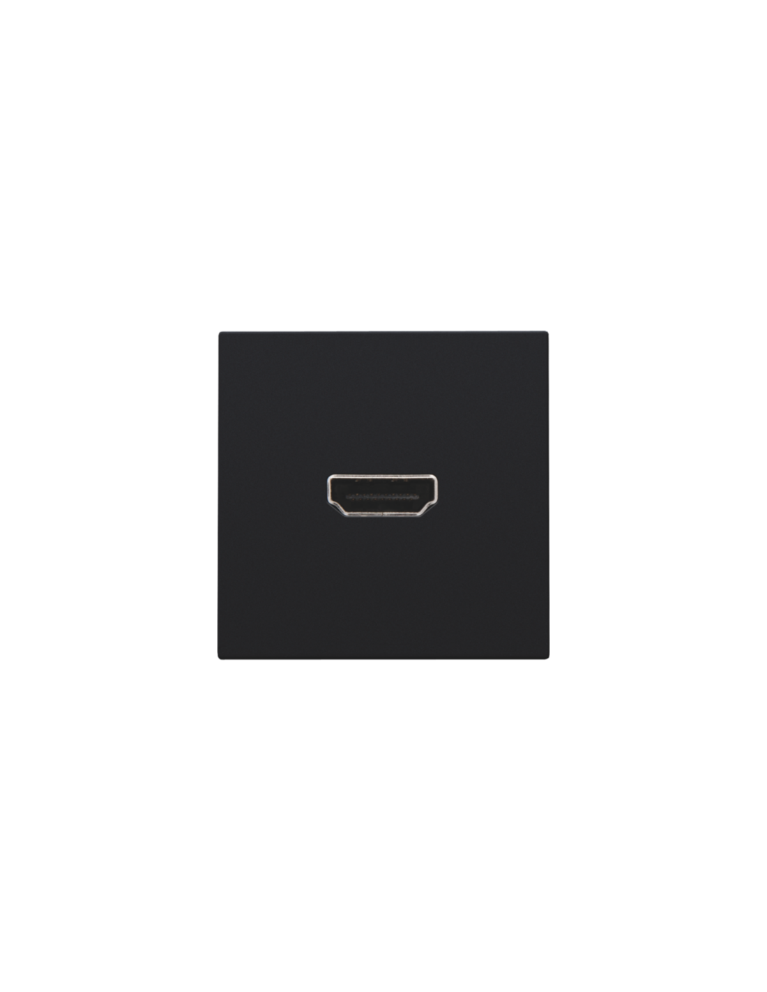 Set de finition avec prise HDMI/HDMI, couleur black coated