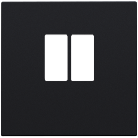 Set de finition pour prise simple pour haut-parleur, couleur black coated