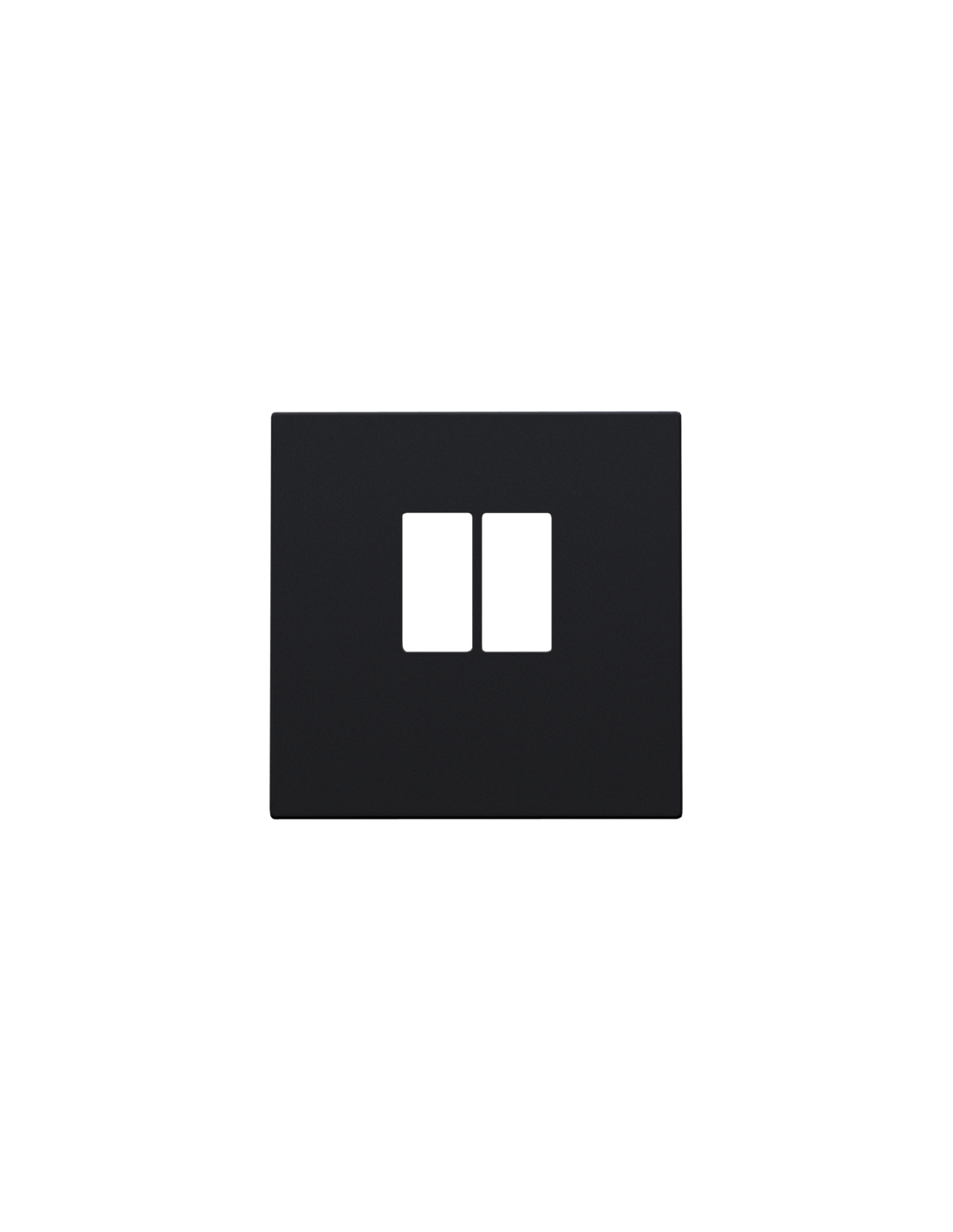 Set de finition pour prise simple pour haut-parleur, couleur black coated