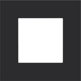 Plaque de recouvrement simple, couleur Niko Pure steel black coated