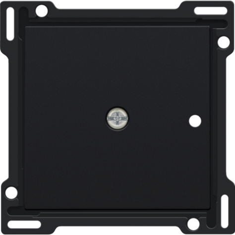 Set de finition pour récepteur RF encastré à 1 canal avec contact unipolaire (libre de potentiel) ou récepteur RF encastré avec fonction de commande des volets, couleur black coated