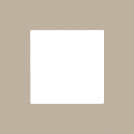 Plaque de recouvrement simple, couleur Niko Pure steel champagne coated