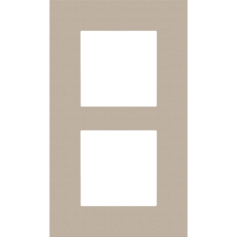 Plaque de recouvrement double, entraxe de 60 mm, verticale, couleur Niko Pure steel champagne coated Plaque de recouvrement double, entraxe de 60 mm, verticale, couleur Niko Pure steel champagne coated