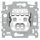 Socle pour bouton-poussoir N.O. avec 3 bornes de raccordement, 10 A/250 Vac, connexion rapide
