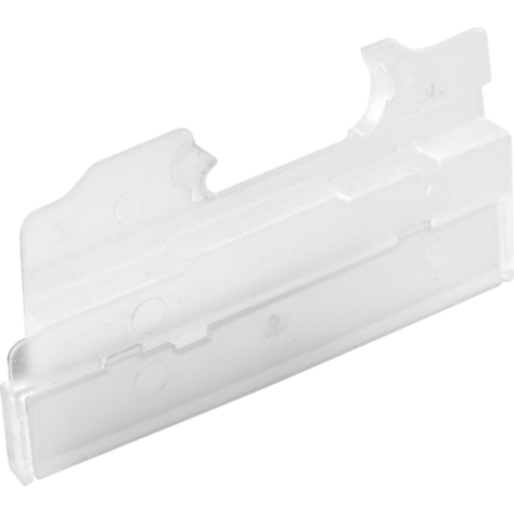 Porte-étiquette transparent pour étiqueter les fonctions encastrées