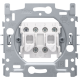 Socle pour interrupteur va-et-vient double, 10 AX/250 Vac, bornes à vis