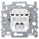 Socle pour interrupteur va-et-vient double, 10 AX/250 Vac, connexion rapide
