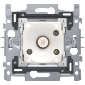 Socle pour N.O bouton-poussoir 6 A avec LED couleur ambre avec culot E10, fixation par griffes
