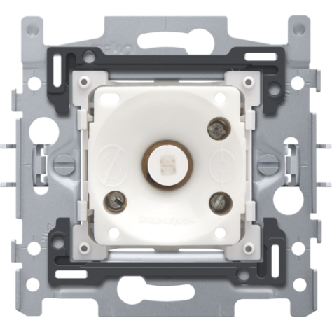 Socle pour N.O bouton-poussoir 6 A avec LED couleur ambre avec culot E10, fixation par griffes