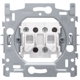Socle pour interrupteur pour volets, verrouillage électrique, 10 AX/250 Vac, bornes à vis