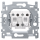 Socle pour interrupteur pour volets, verrouillage électrique, 10 AX/250 Vac, bornes à vis