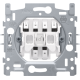 Socle pour interrupteur à témoin unipolaire avec 3 bornes de raccordement, 10 AX/250 Vac, connexion rapide