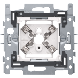 Socle pour prise téléphonique à 5 pôles, fixation par griffes