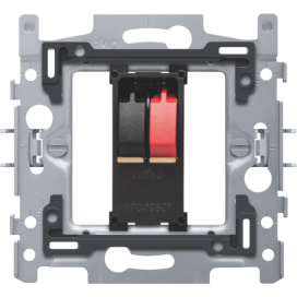 Socle pour prise pour haut-parleur simple, fixation par griffes