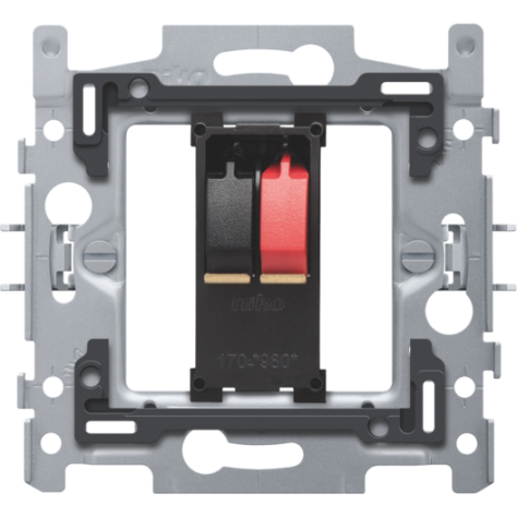 Socle pour prise pour haut-parleur simple, fixation par griffes