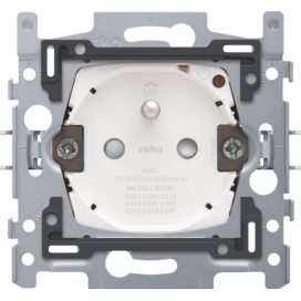 Prise de courant connectée commutable avec broche de terre et obturateurs de protection, Zigbee®, 16 A, connexion rapide