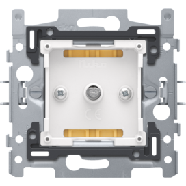 Socle pour mécanisme à impulsion avec commande rotative, 25 A/250 Vac, fixation par griffes
