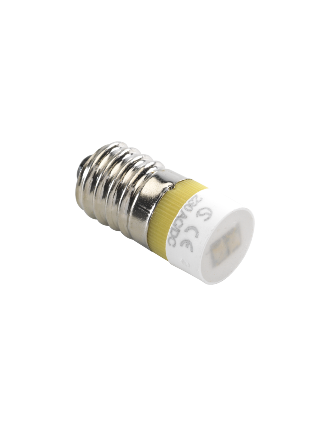 Lampe E10 avec LED ambre pour boutons-poussoirs 6A ou appareils de signalisation