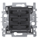 Socle pour quadruple bouton-poussoir libre de potentiel 24 V N.O., fixation par griffes