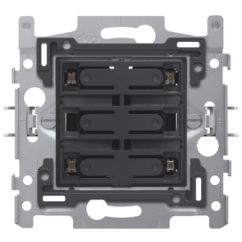 Socle pour quadruple bouton-poussoir libre de potentiel 24 V N.O. avec LED couleur ambre, fixation par griffes